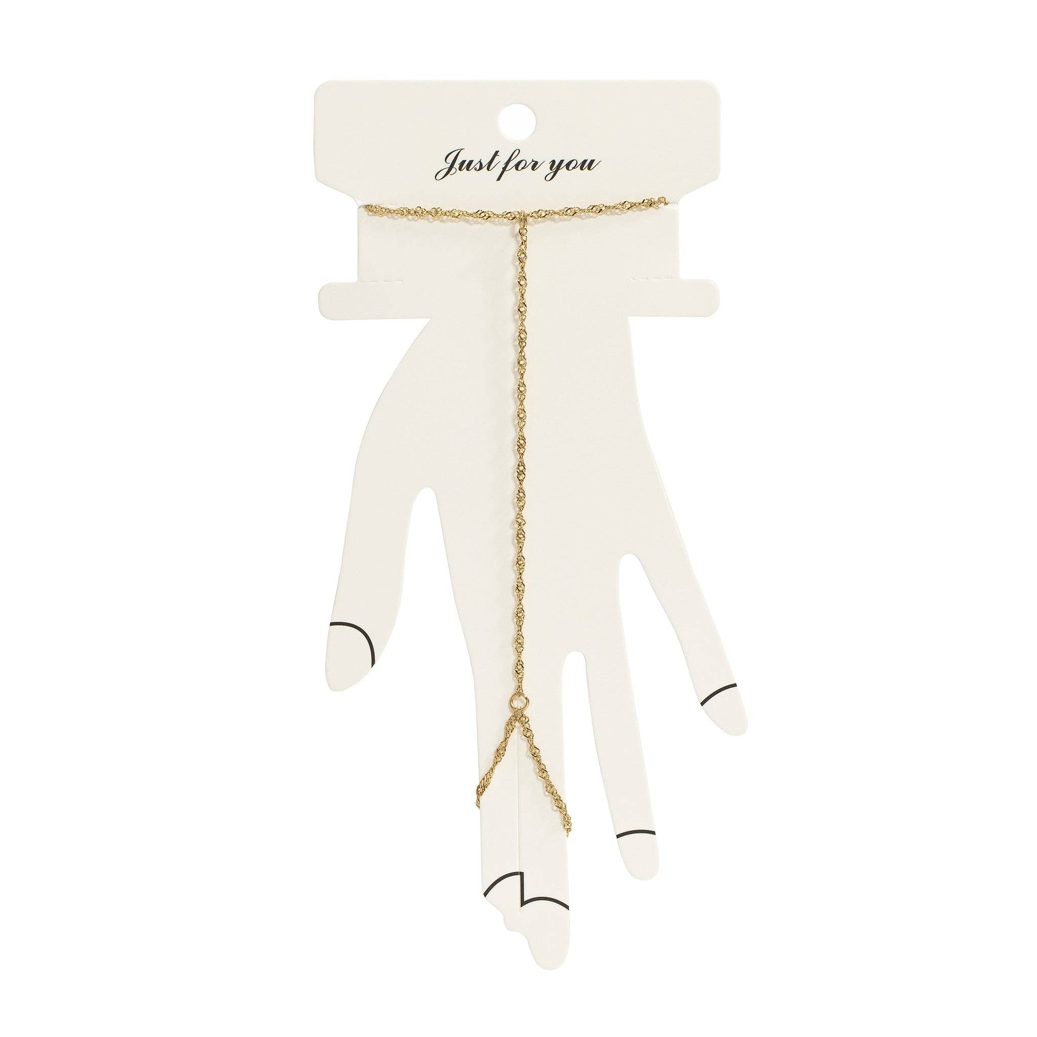 18K Gold PVD Stainless Steel Singapore Hand Chain