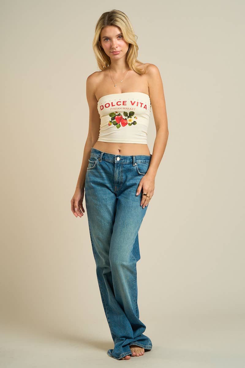 Dolce Vita Italian Market Tube Top
