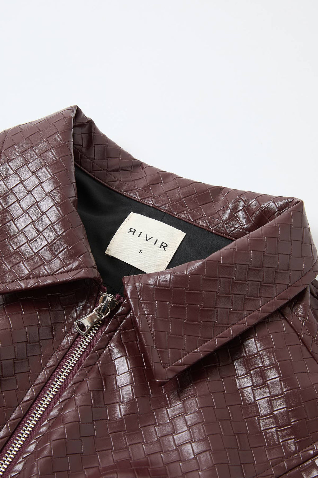 Giselle Woven PU Double Zip Jacket
