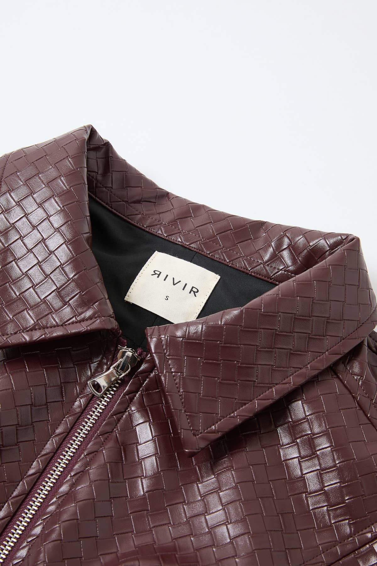 Giselle Woven PU Double Zip Jacket
