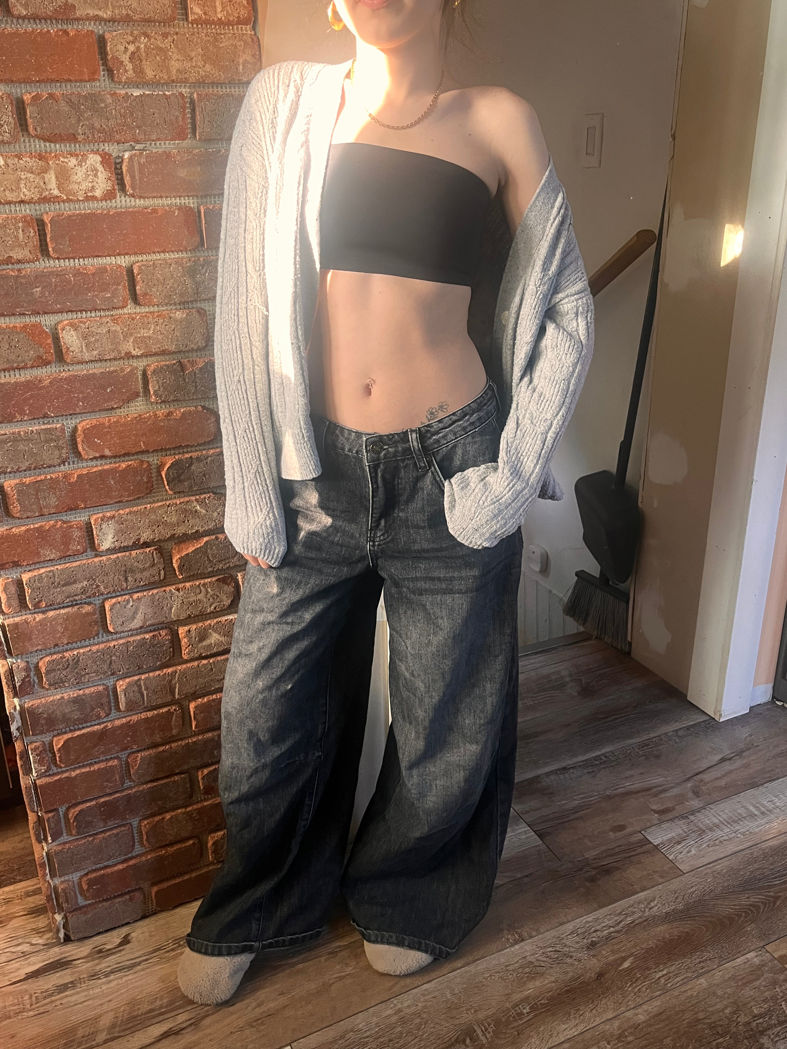 Black Bandeau Top