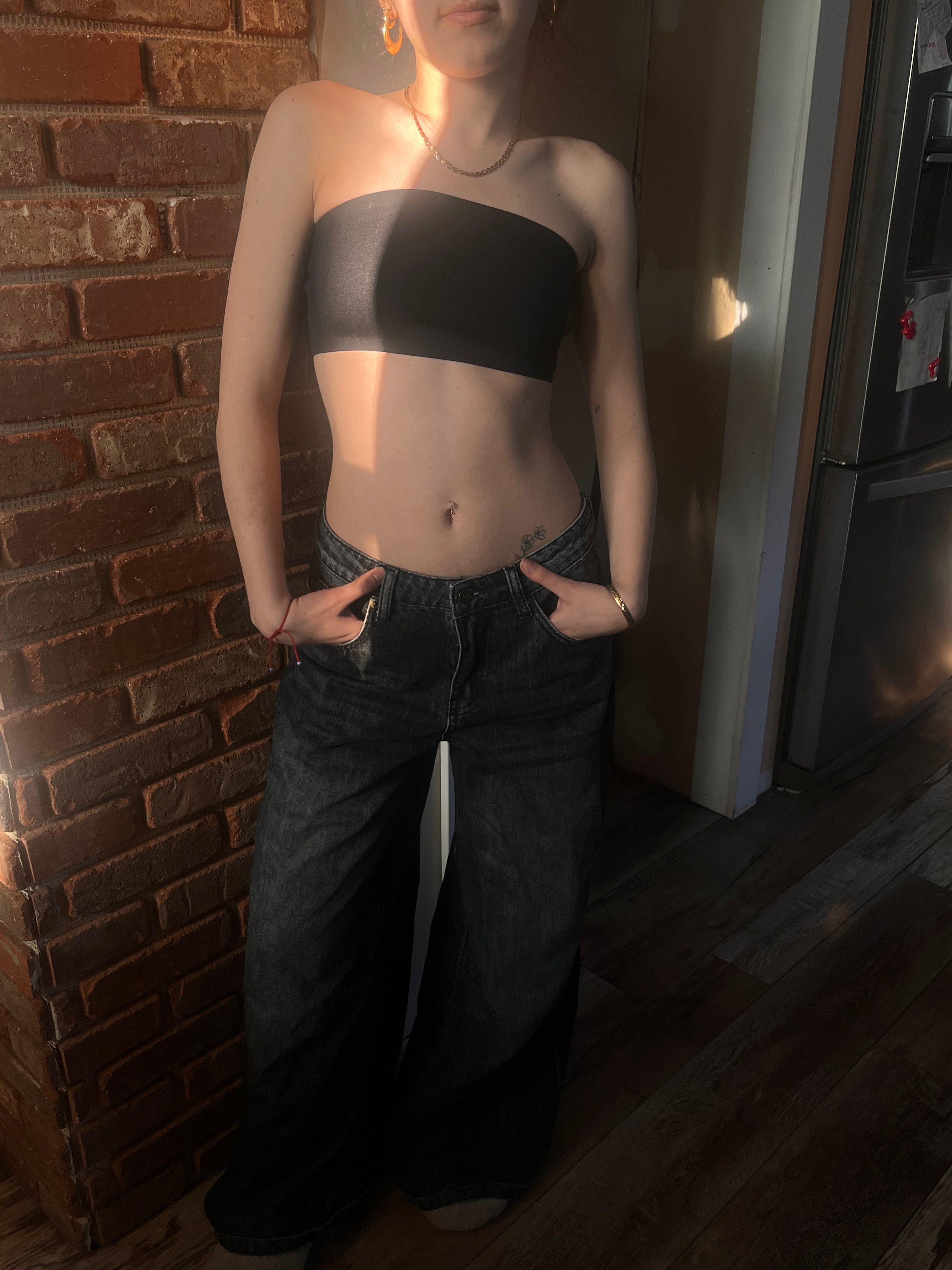 Black Bandeau Top