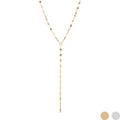 18K Gold PVD Stainless Steel Lariat Necklace Lip Chain